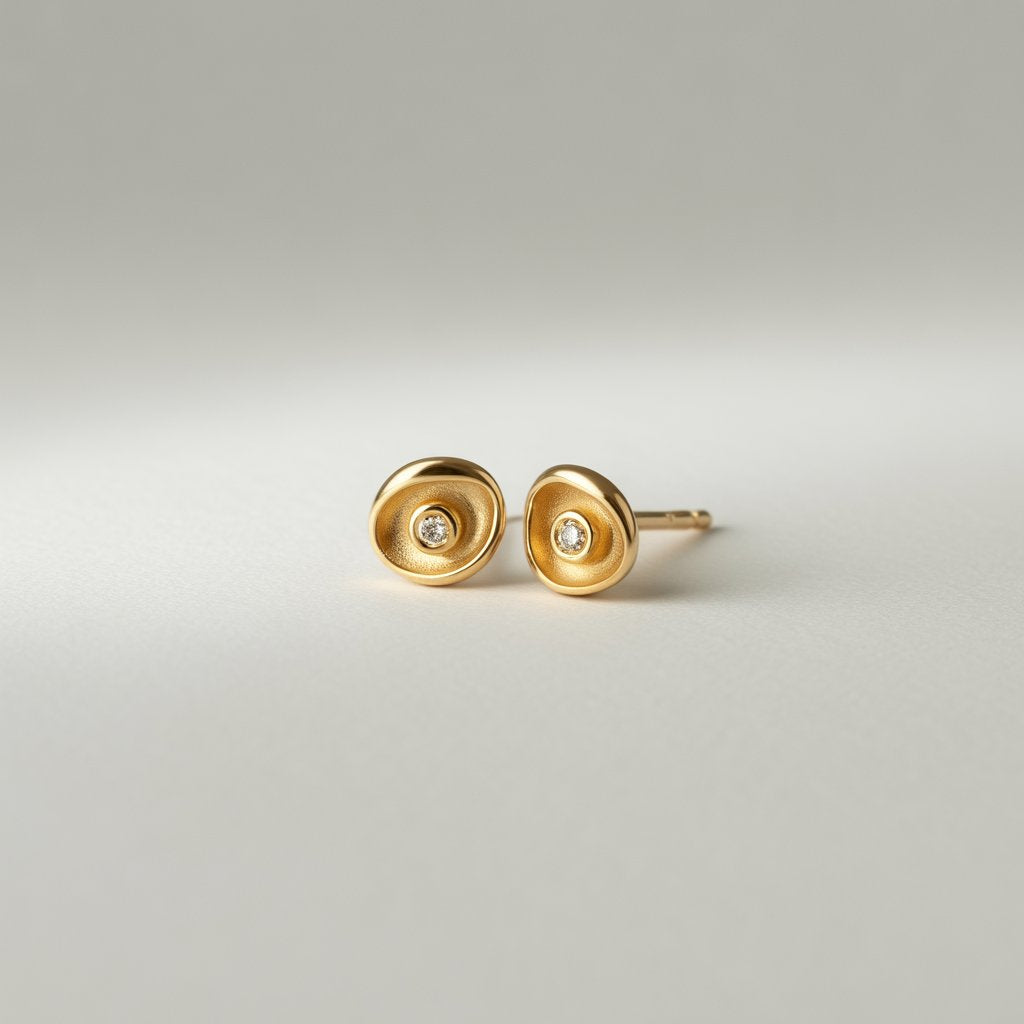 Classic Gold Stud Earrings